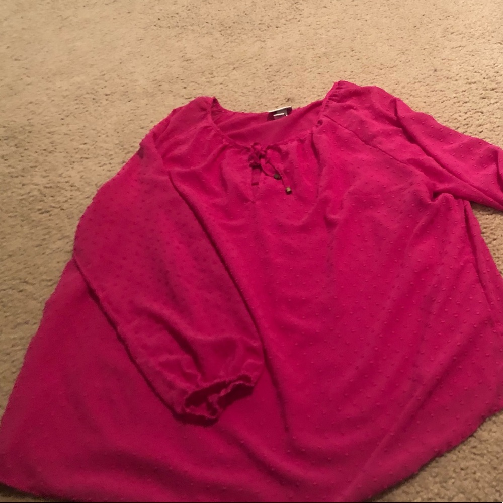 Pink long sleeve shirt
